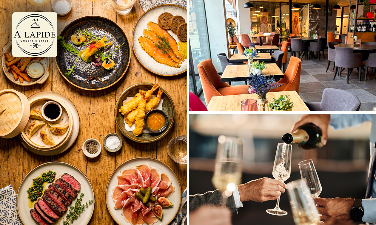 All-You-Can-Eat à la carte (2,5 uur, 40 gerechten) + aperitief bij A LAPIDE