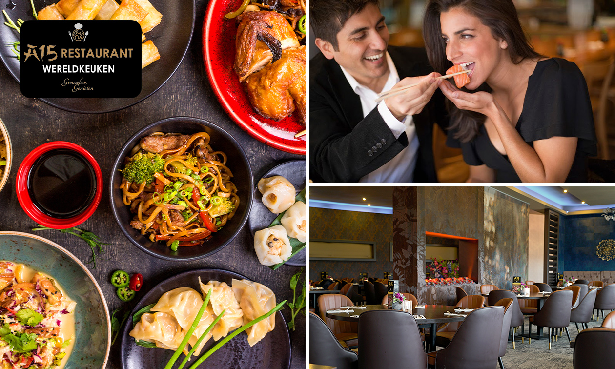 All-You-Can-Eat & Drink (3 uur) bij A15 Wereldrestaurant