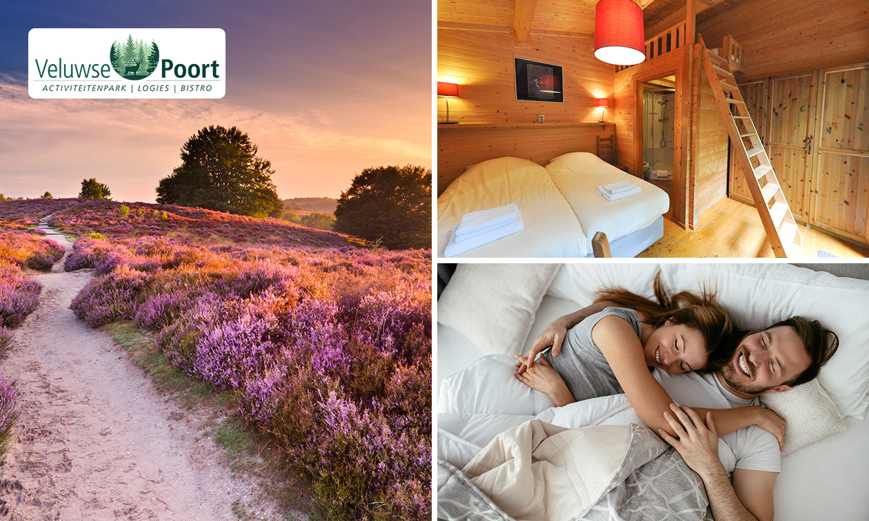 Overnachting voor 2 + ontbijt op de Veluwe