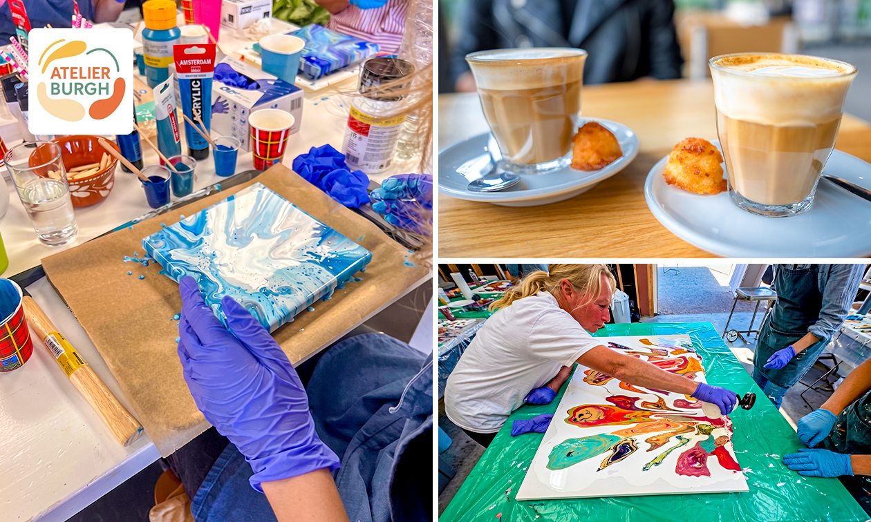 Workshop fluid art (1,5 uur) incl. koffie/thee en iets lekkers