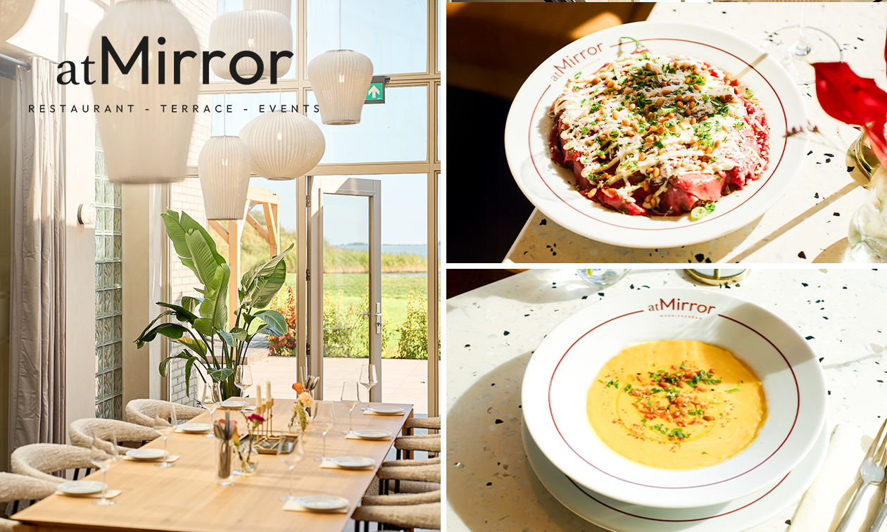 2- of 3-gangen keuzelunch bij atMirror in hartje Monnickendam