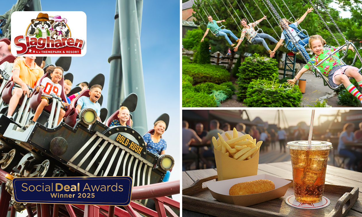 Eintritt für den Freizeitpark Slagharen + opt. Snack + Pommes + Getränk