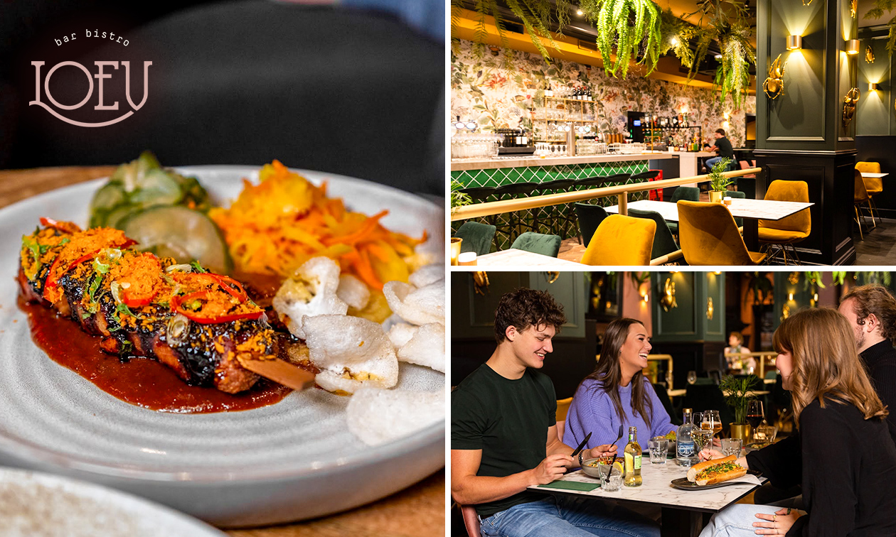 3-gangen keuzediner bij Bar Bistro Loev in hartje Enschede