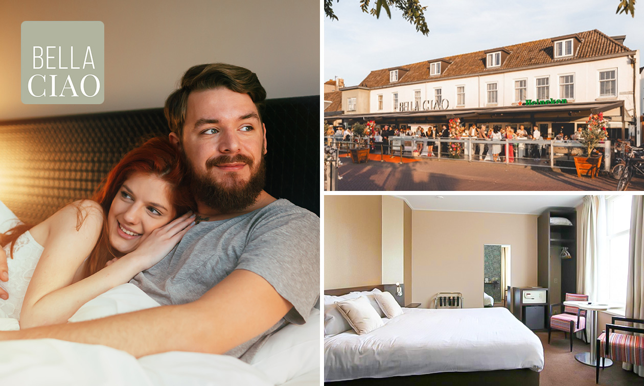 1 of 2 overnachting(en) voor 2 + welkomstcocktail