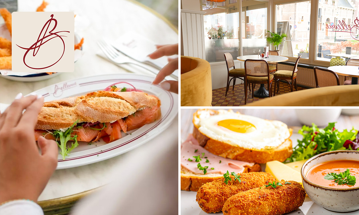 12-uurtje of 2-gangenlunch bij Bellevue Bar Bistro