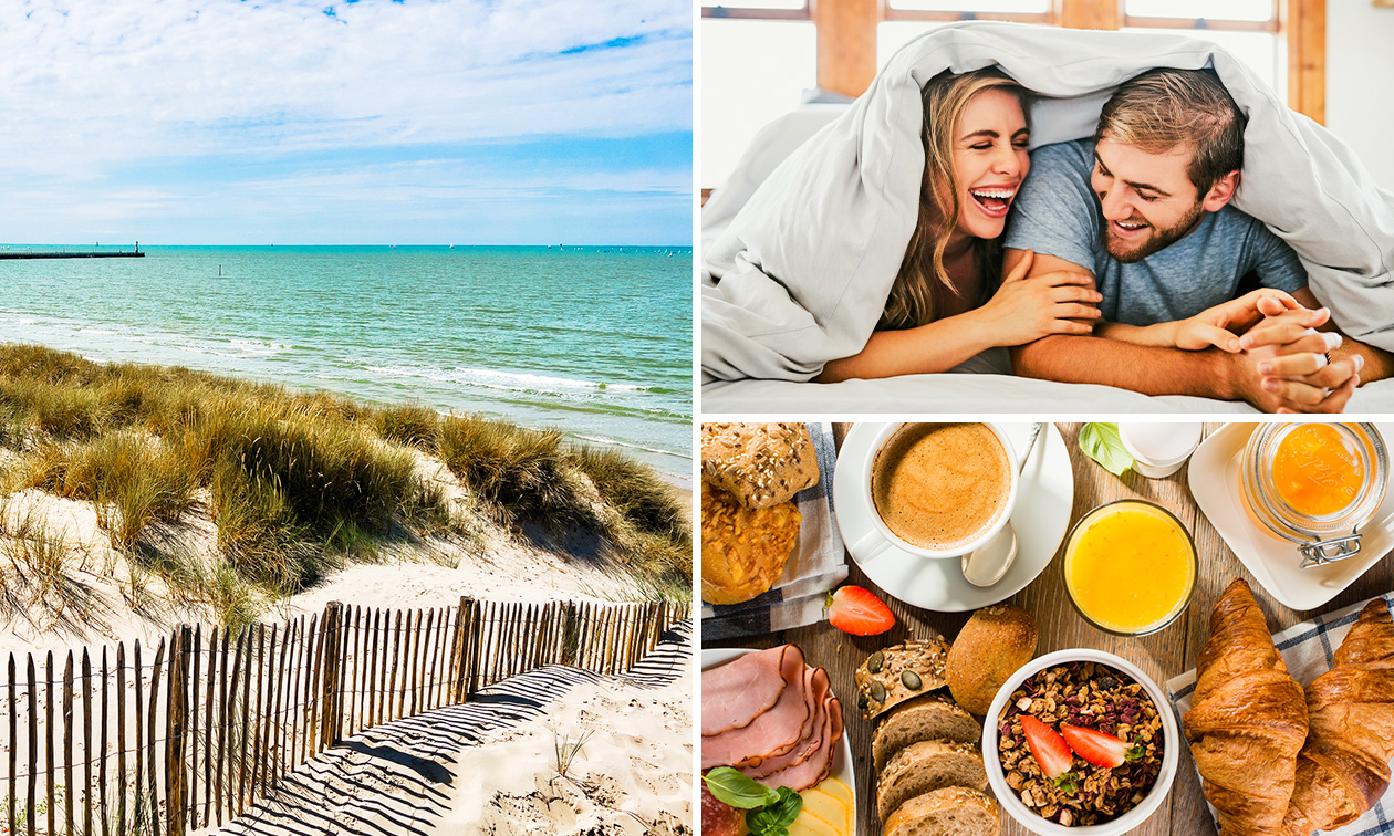 Overnachting voor 2 + fles bubbels + evt. ontbijt en/of 2-gangendiner in Nieuwpoort