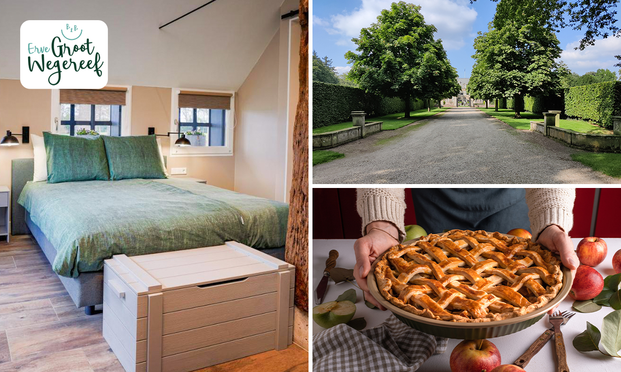 Overnachting(en) voor 2 + ontbijt + warme drank + lekkernij + evt. meer in Twente