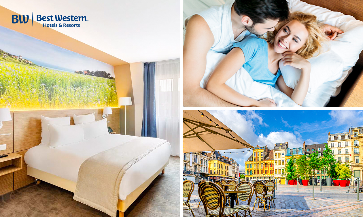 Overnachting voor 2 + ontbijt + welkomstdrankje in Lille