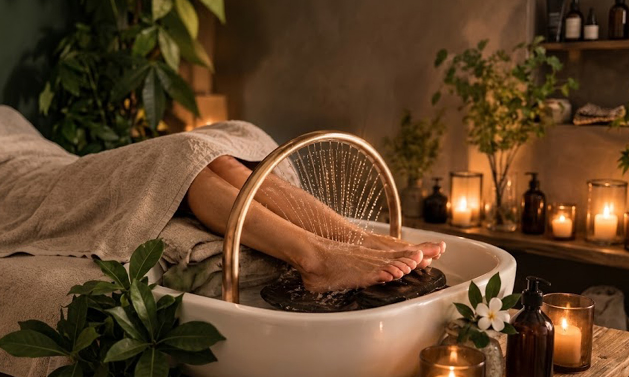 Spa des pieds (40 ou 80 min) + réflexologie plantaire thai + évtl. massage des mains