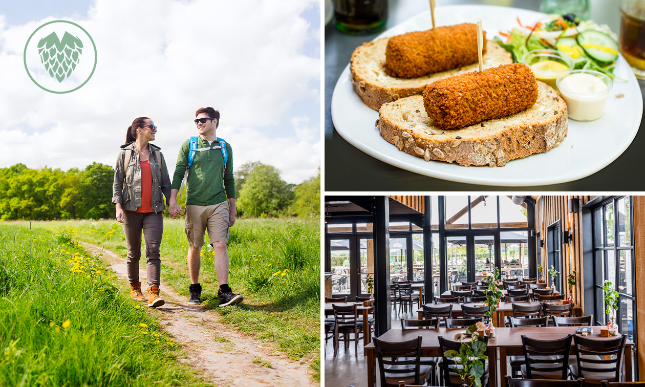 Wandelarrangement incl. gebak en lunch bij Bierbrouwerij Oijen
