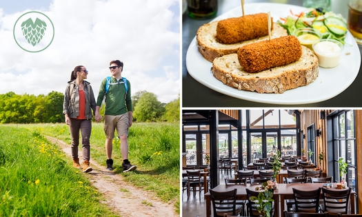 Wandelarrangement incl. gebak en lunch bij Bierbrouwerij Oijen