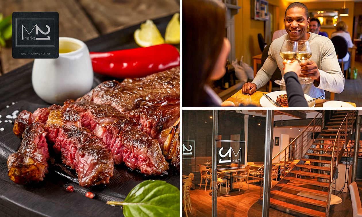 3-gangendiner of -lunch à la carte bij Bistro Markt 21