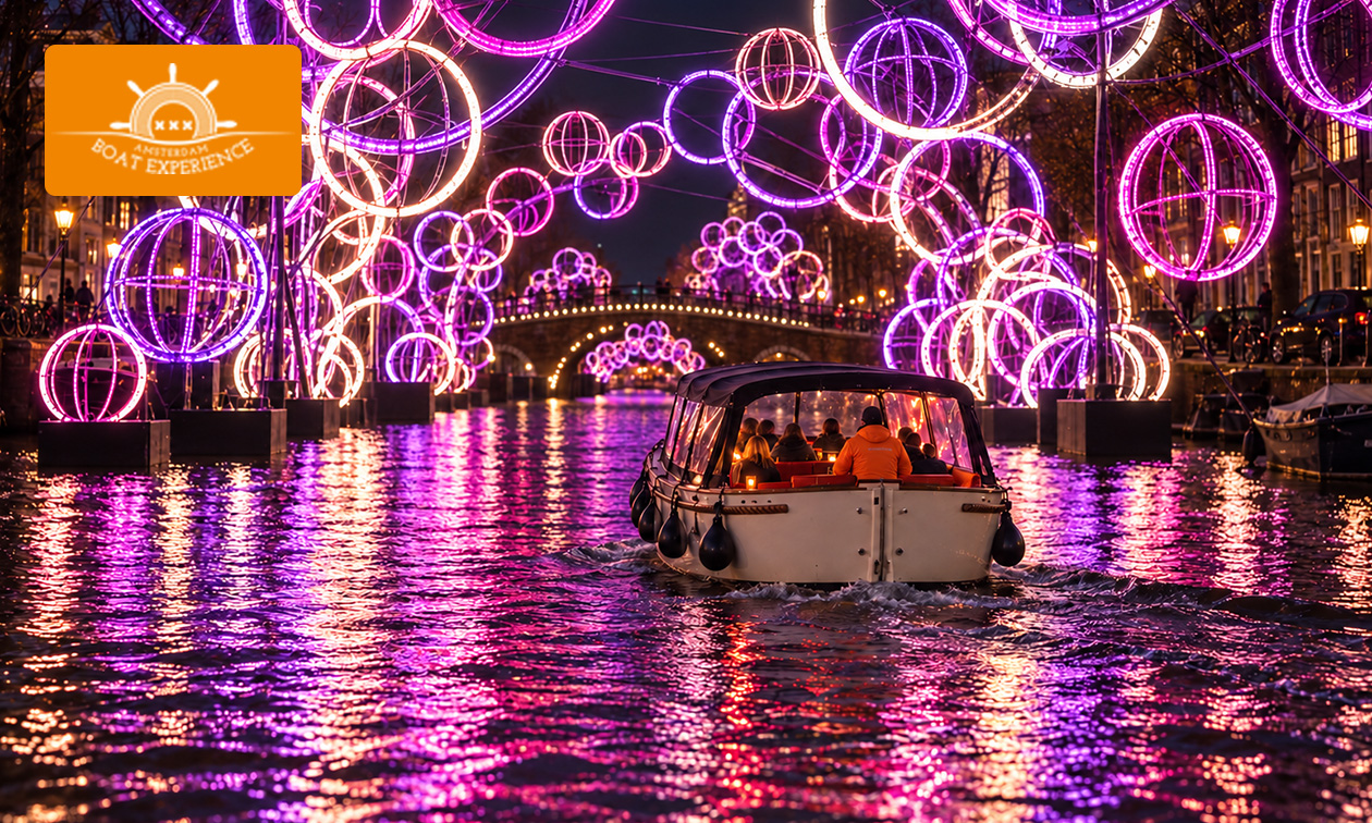 Winter Light Cruise-rondvaart door Amsterdam (75 min) + evt. drankjes
