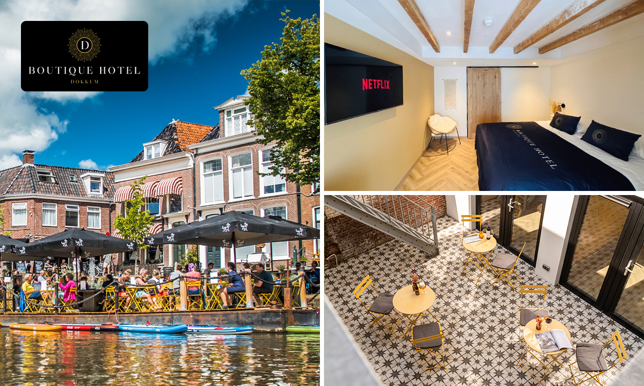 Nuit pour 2 + petit-déjeuner + location de vélos + check-out tardif à Dokkum