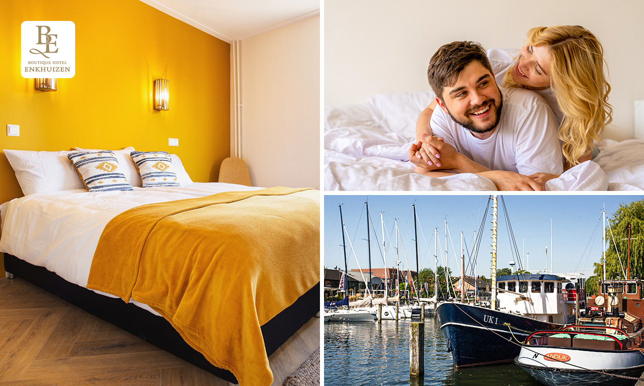 Overnachting(en) voor 2 incl. ontbijt + welkomstdrankje + late-checkout in Enkhuizen