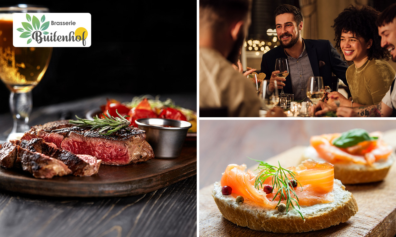 3-gangendiner of -lunch à la carte bij Brasserie Buitenhof