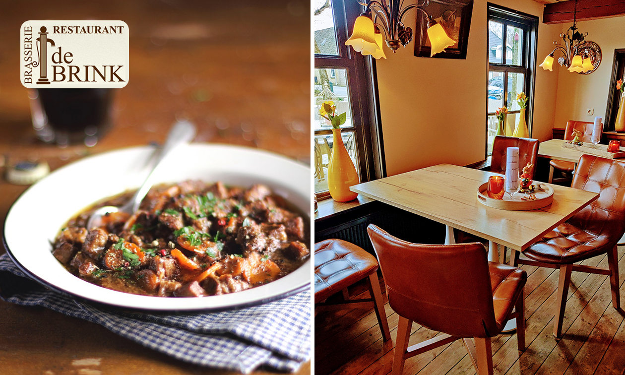 3-gangendiner à la carte bij Brasserie de Brink