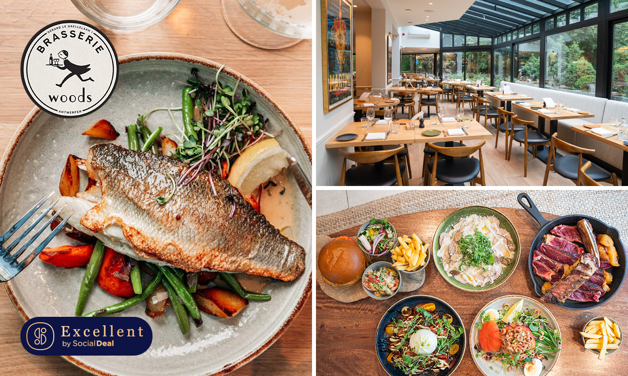 2- of 3-gangenlunch of -diner à la carte bij Brasserie Woods