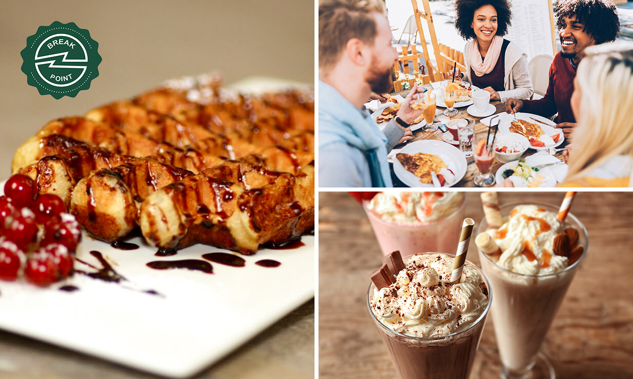 Wafel of crêpe naar keuze + milkshake in hartje Brussel