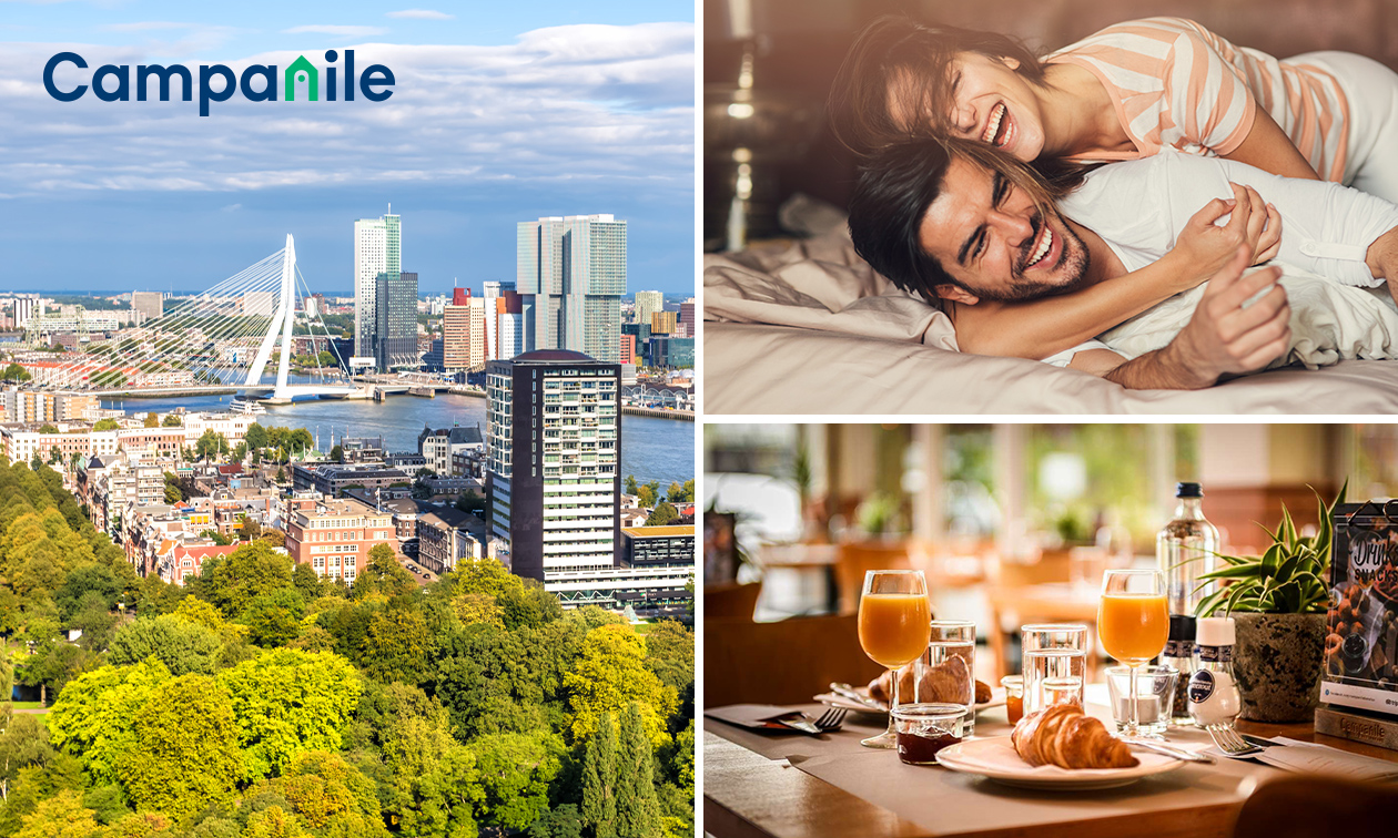 Overnachting voor 2 + ontbijt + welkomsthapjes in Rotterdam-Oost