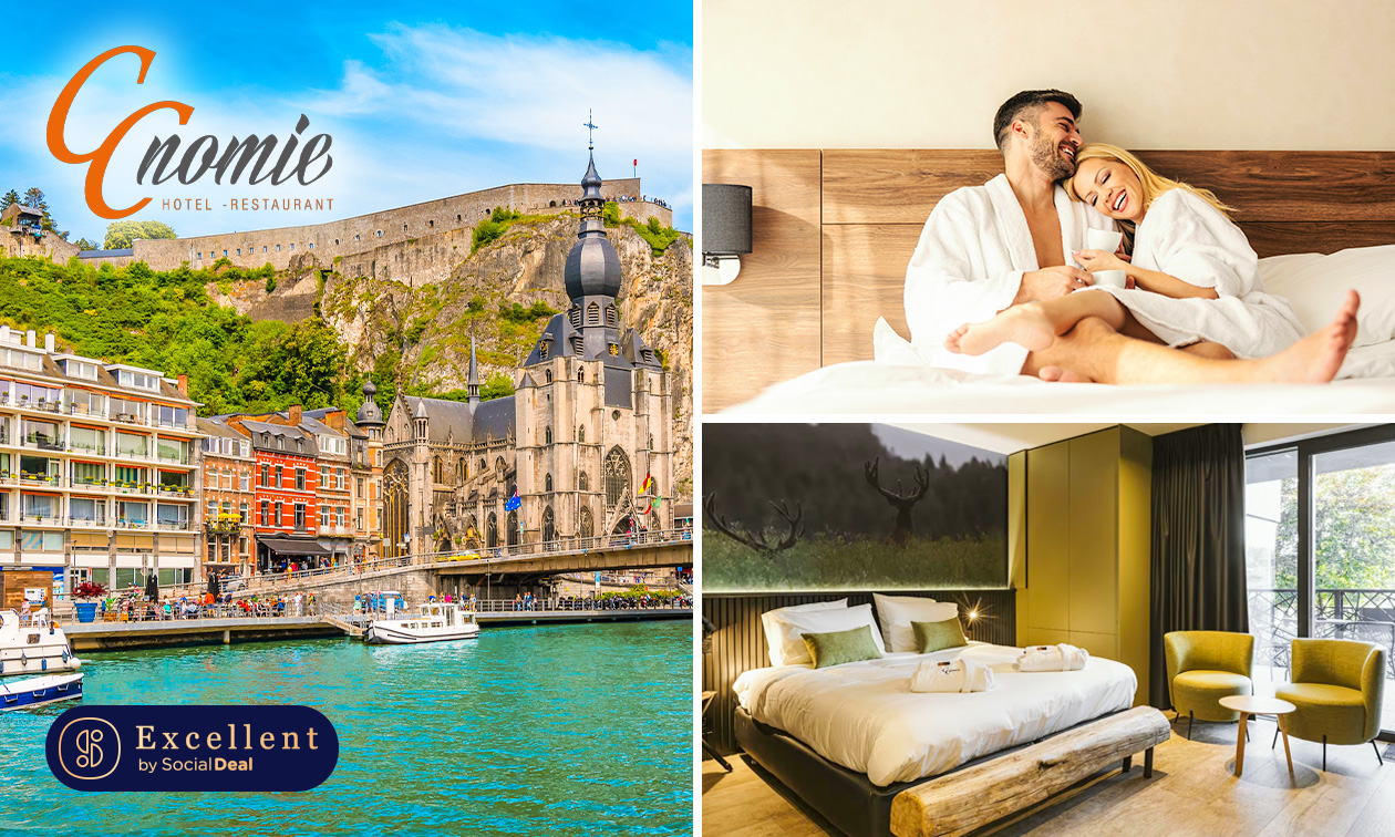 Overnachting voor 2 in suite + late check-out + welkomstdrankje nabij Dinant