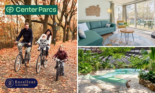 Overnachtingen voor 2 tot 6 personen bij Center Parcs