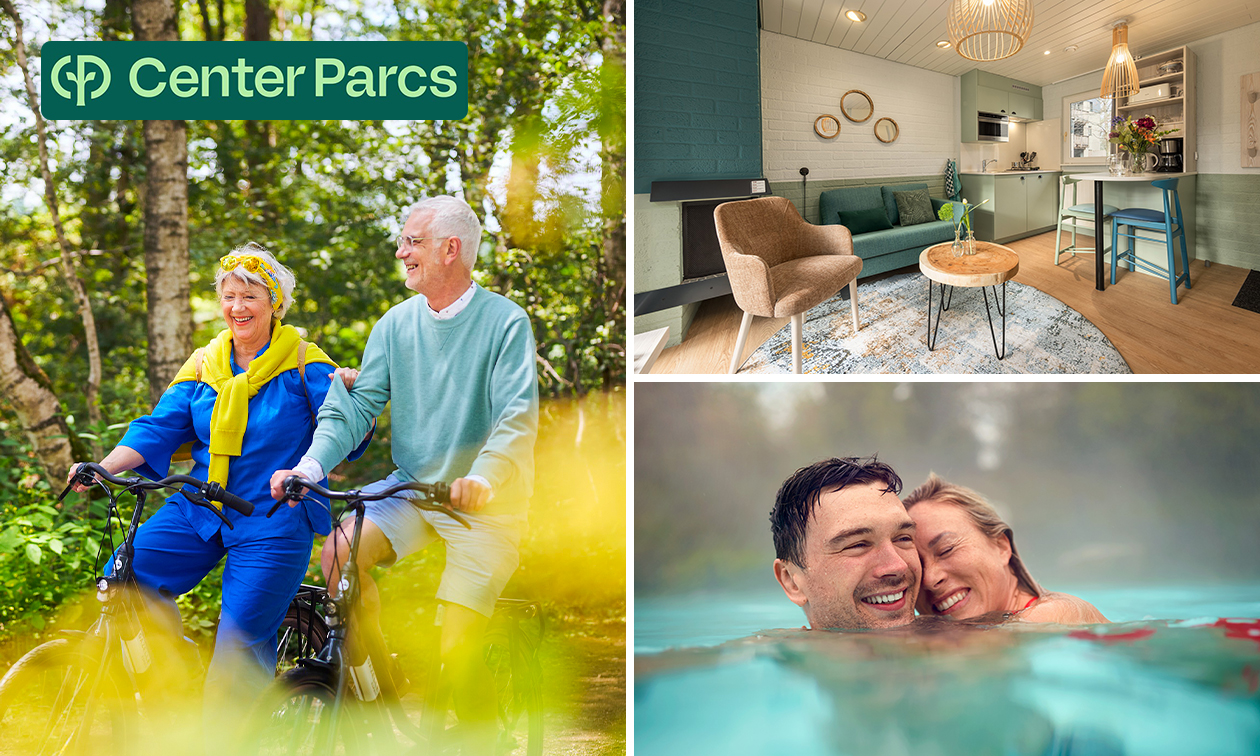2, 3 of 4 overnachtingen voor 2 in Center Parcs Erperheide
