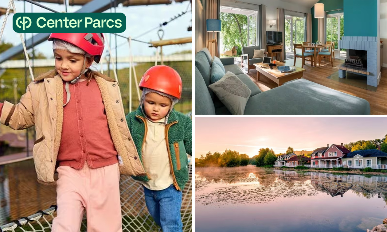 Nuits pour 4 à 6 personnes au Center Parcs de Chamouille Nuits pour 4 à 6 personnes au Center Parcs de Chamouille