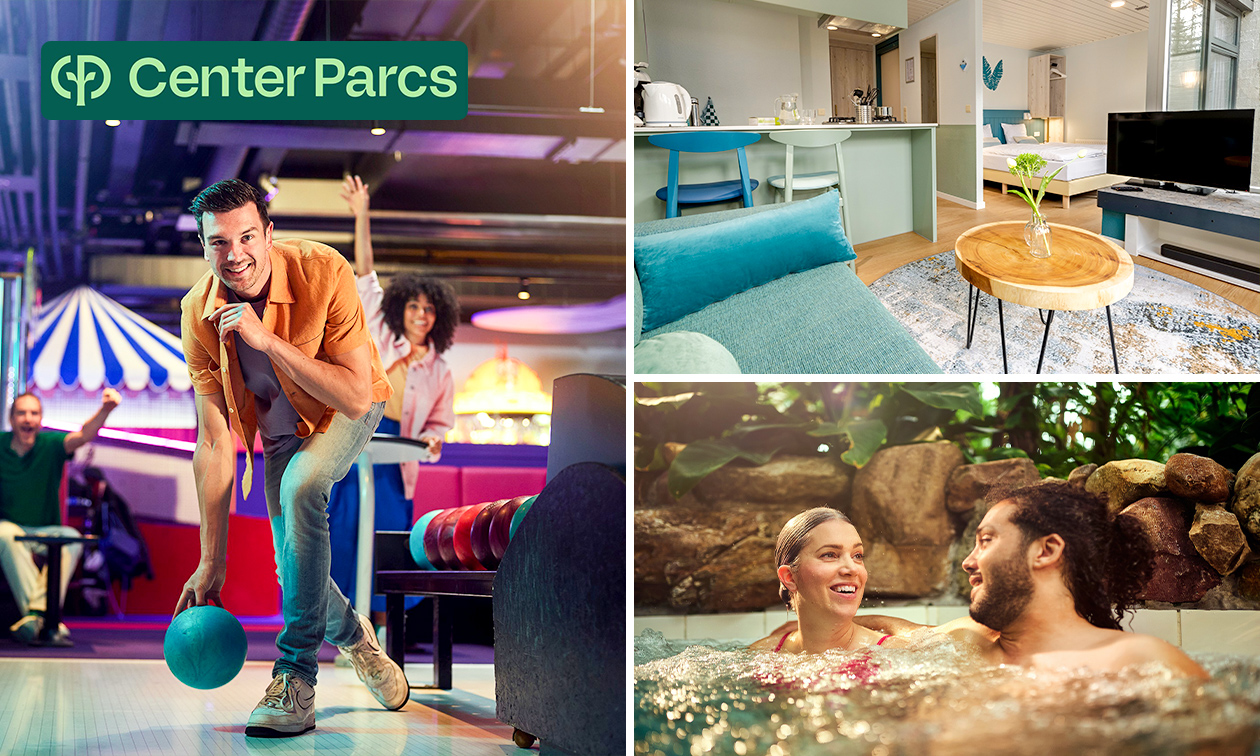 Weekend of midweek weg voor 2 bij Center Parcs Mystery Park in Nederland