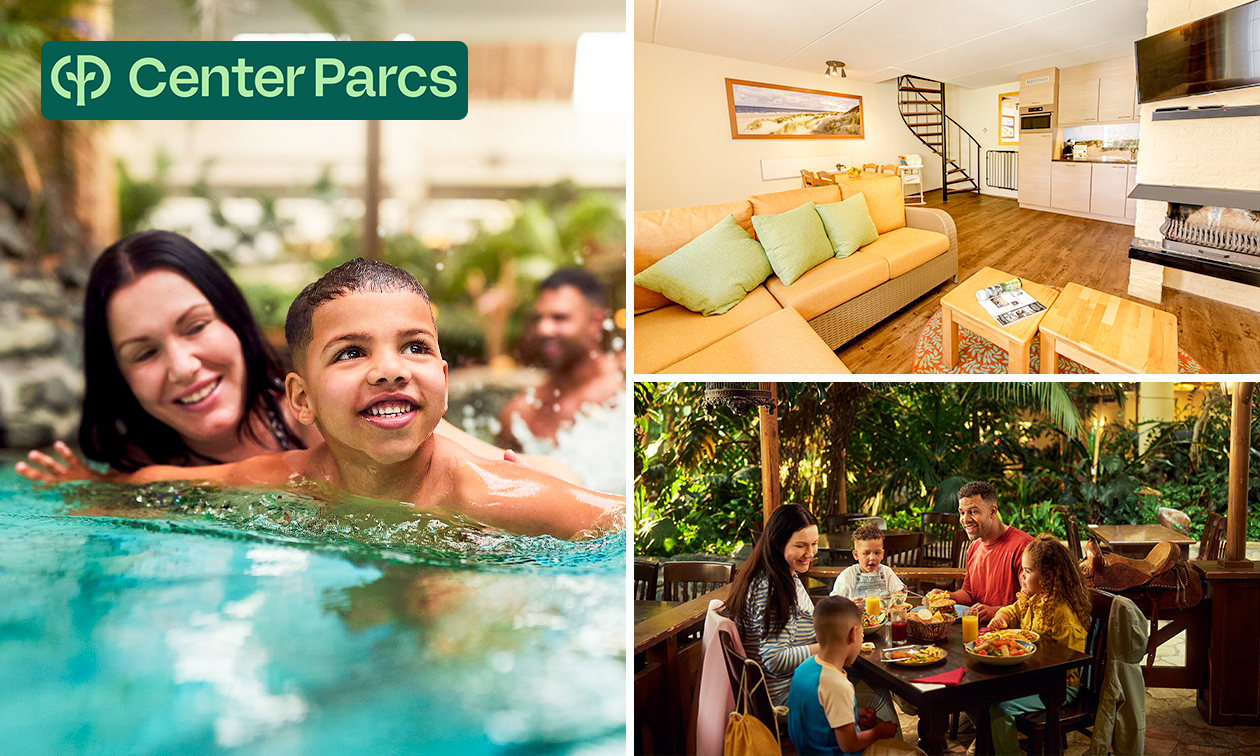 Week-end ou demi-semaine pour 4 à 6 au Center Parcs Mystery Park aux Pays-Bas