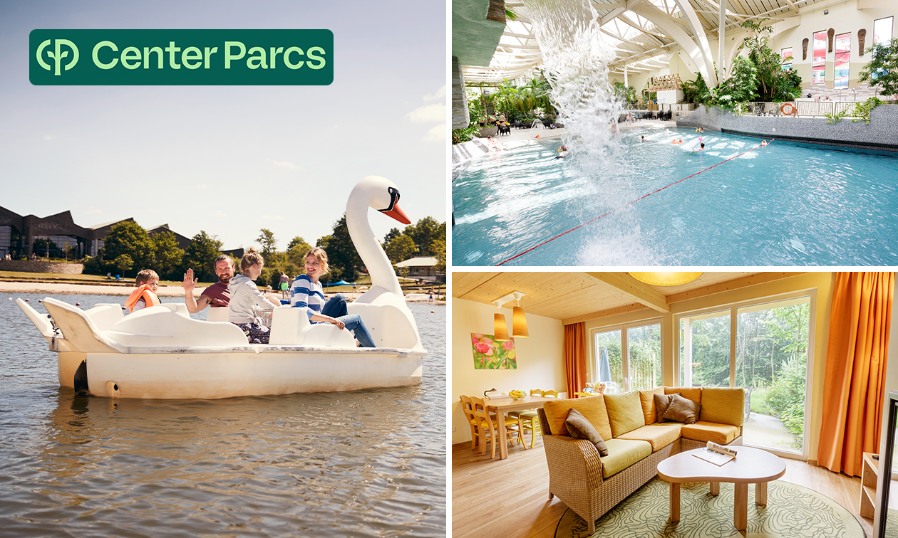 3, 4 of 7 overnachtingen (4 pers) in Center Parcs