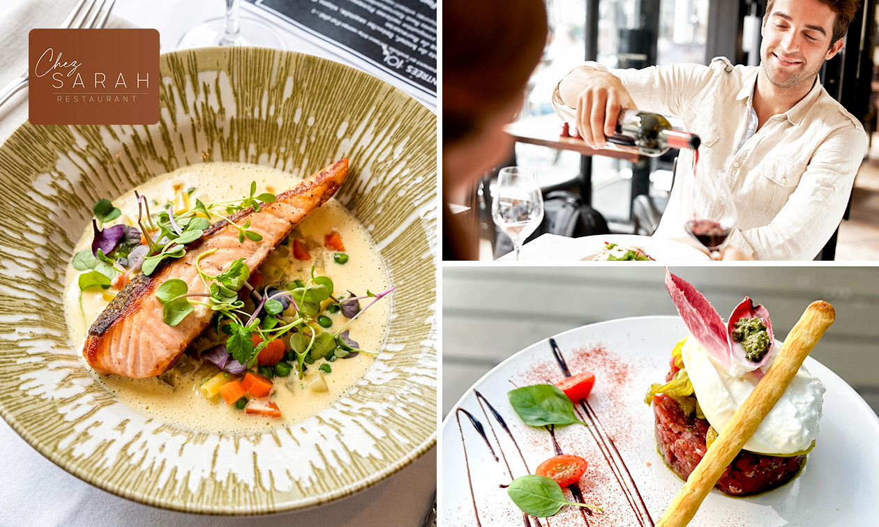 Menu en 2 ou 3 services à la carte près de Verviers