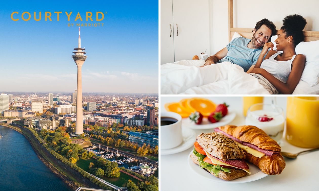 Overnachting voor 2 + ontbijt in de haven van Düsseldorf