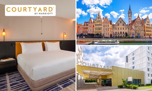 Overnachting voor 2 + ontbijt + late check-out + parkeren in Gent