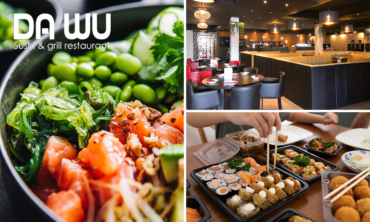Sushibox of pokébowl naar keuze voor afhaal bij Da Wu Sushi & Grill