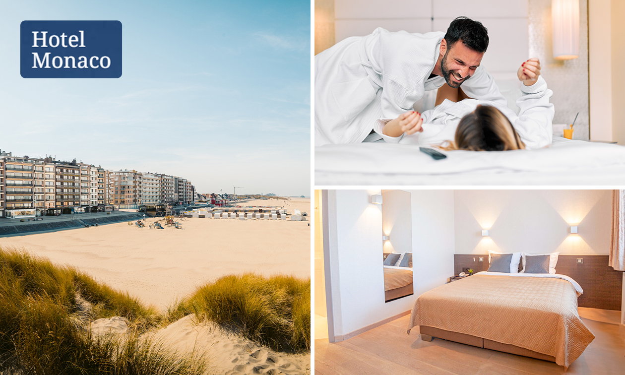 Overnachting voor 2 + ontbijt + late check-out aan de Belgische kust