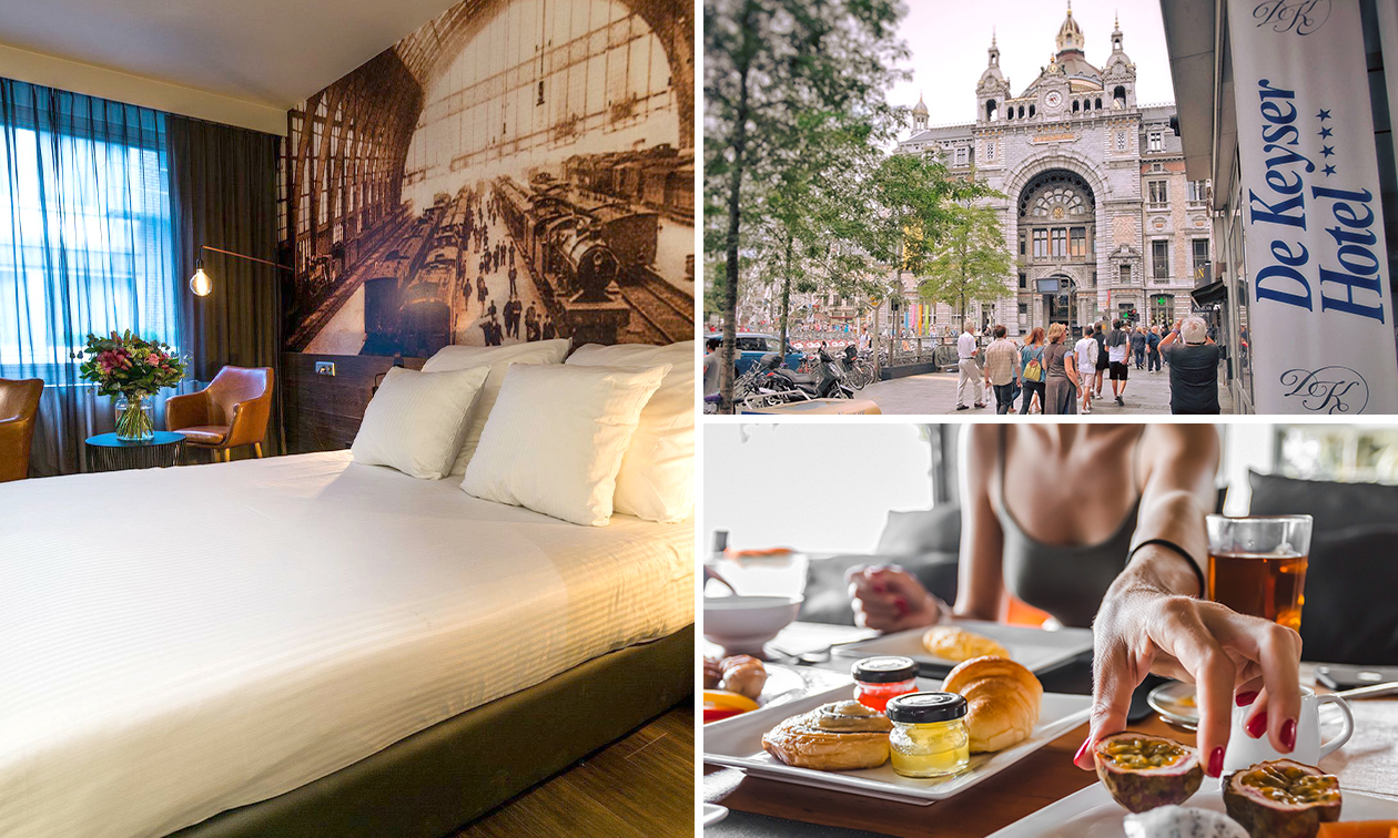 Overnachting voor 2 + ontbijt + late check-out in Antwerpen