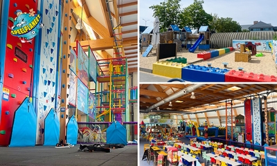 Entrée au parc de jeux + éventuellement mur d'escalade ou crêpe à Mouscron