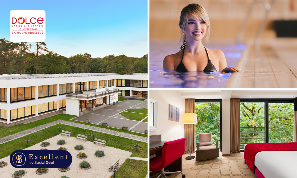 Overnachting voor 2 + ontbijt + wellness (1 uur) + late check-out dicht bij Brussel