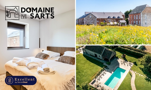 1 ou 2 nuit(s) pour 2 + petit-déjeuner + accès spa + hydromassage (30 min) près de Namur