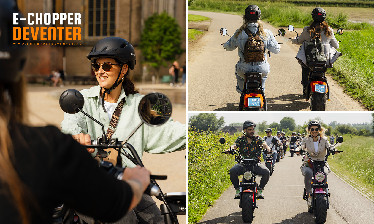 Huur e-chopper (2 of 3 uur) of speur- en belevingstocht met e-chopper (4 uur)