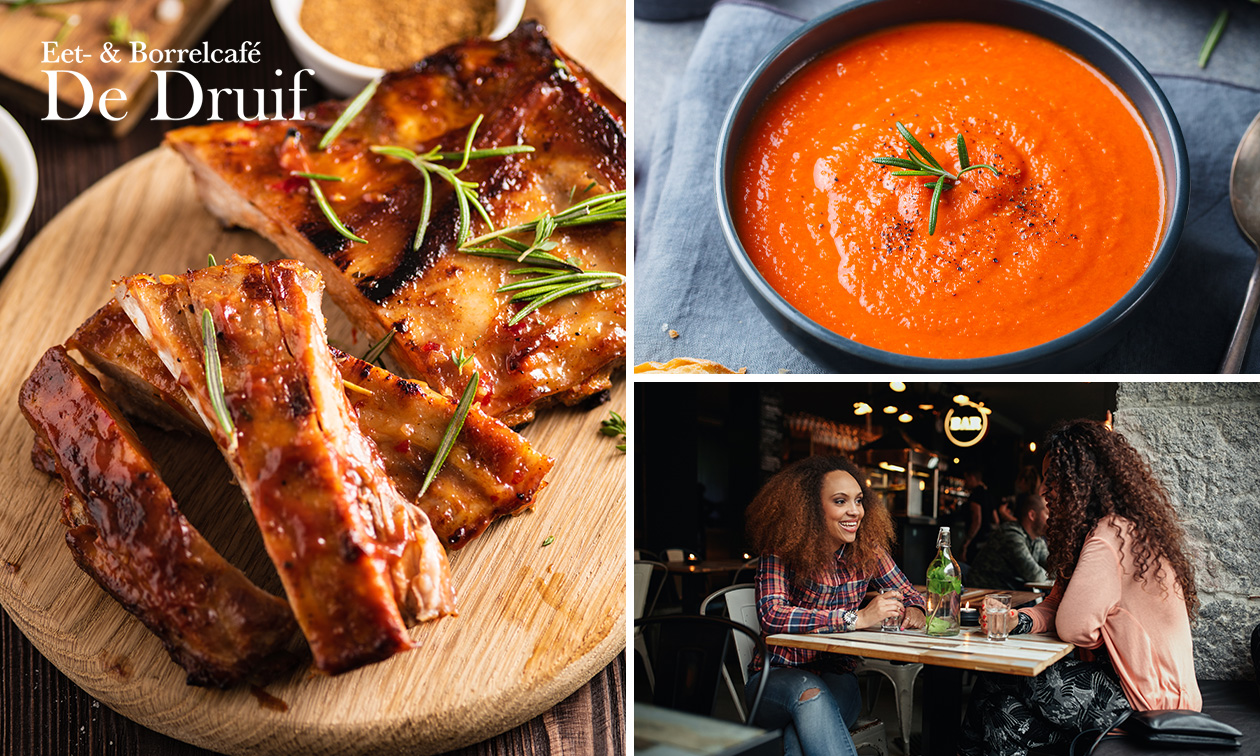 2-gangen keuzediner bij Eet- & Borrelcafé De Druif