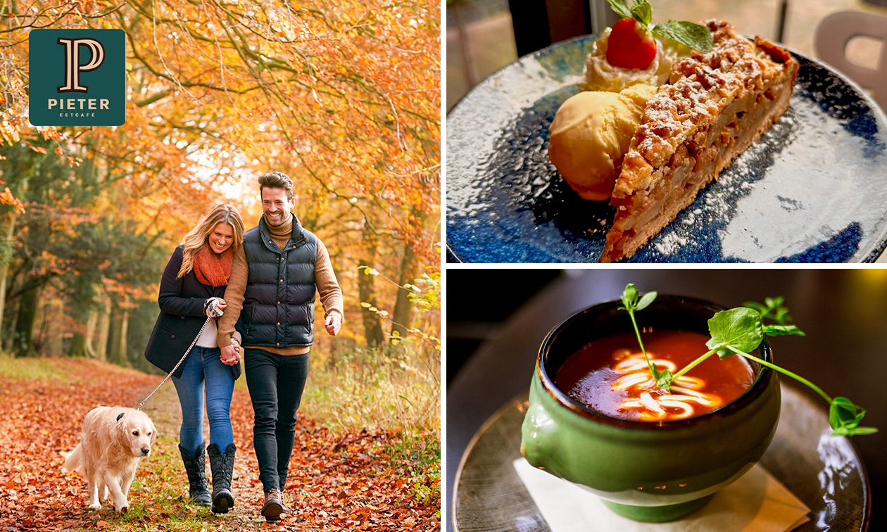 Wandelarrangement incl. koffie/thee + gebak en/of 2-gangen keuzelunch