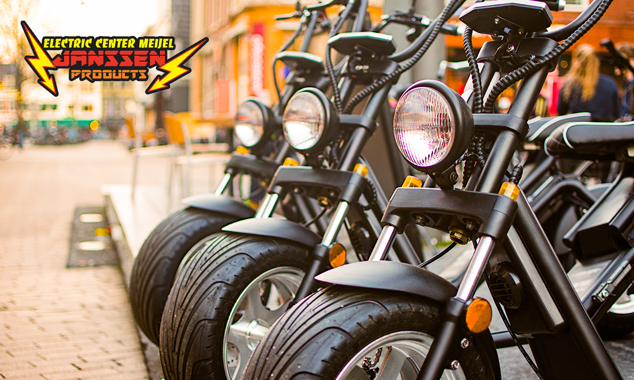 Huur e-chopper of Q3-scooter (1 of 3 uur) bij Electric Center Meijel