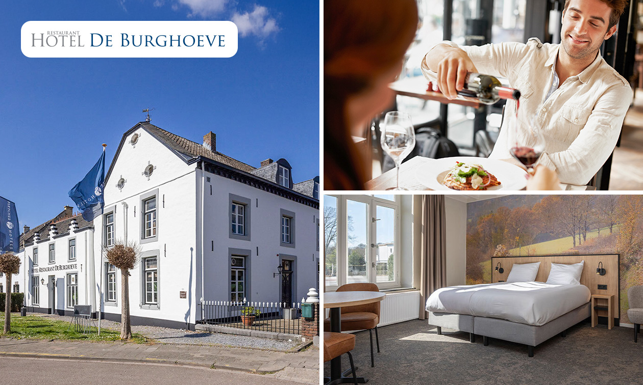 Overnachting(en) voor 2 + ontbijt + 2-gangen Fletcher's Keuzemenu in Valkenburg