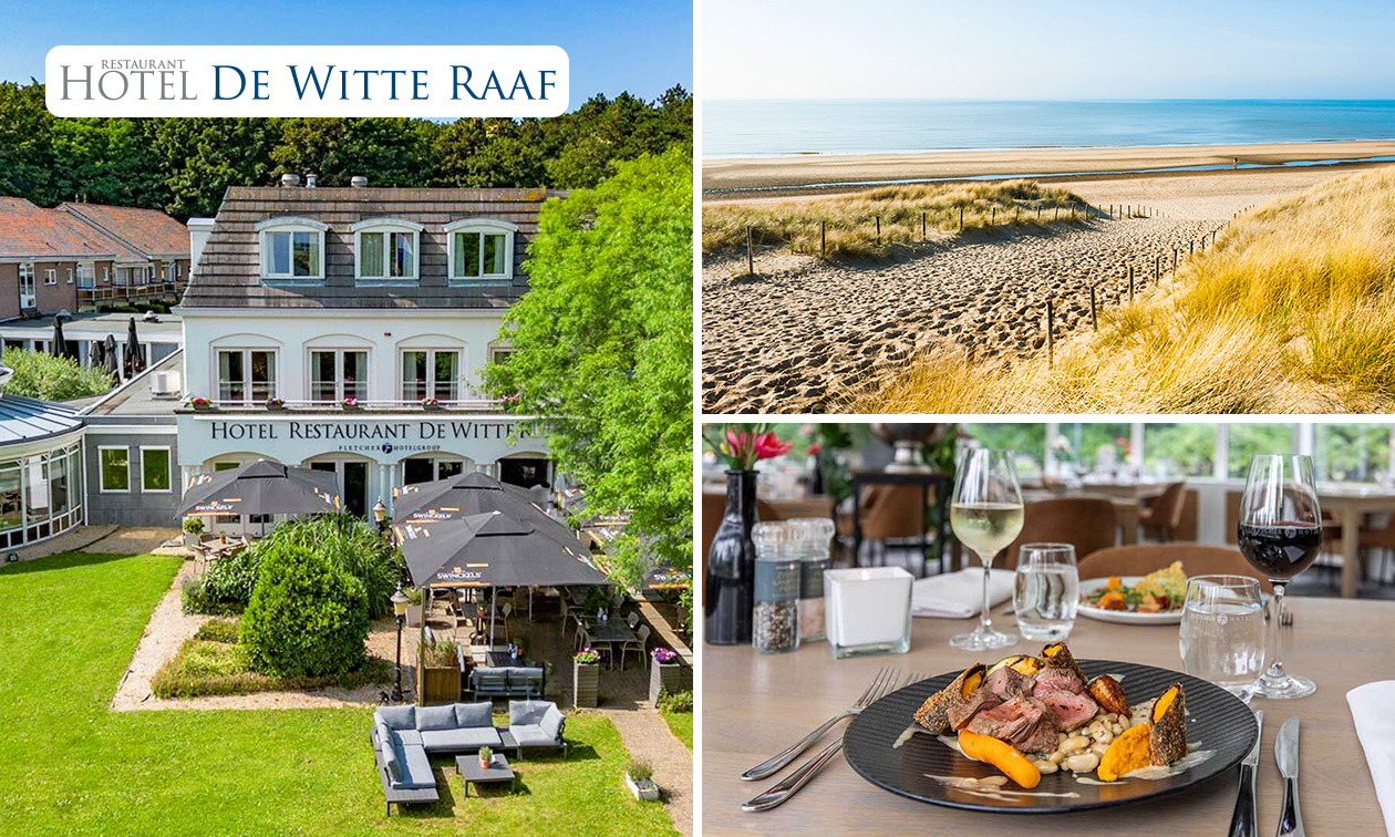 Overnachting(en) voor 2 + ontbijt + 2-gangendiner in Noordwijk