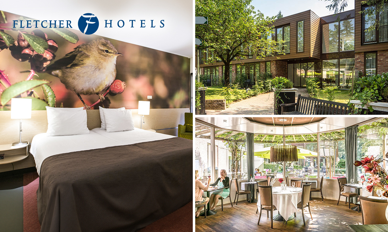 Overnachting(en) voor 2 + ontbijt + 2-gangendiner bij Fletcher