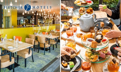 High Tea, High Wine, High Beer of High Bubbles voor 2 bij Fletcher Hotels