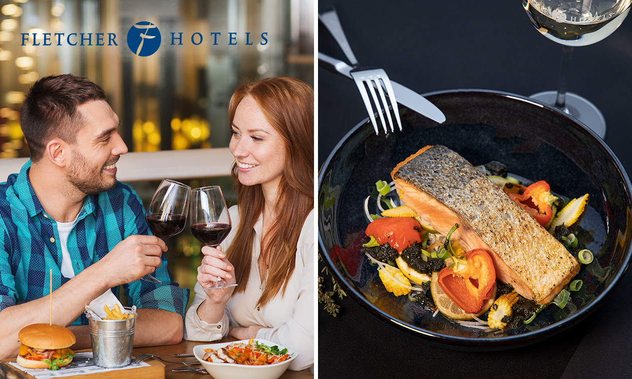 3-gangen Fletcher's Keuzemenu bij Fletcher Hotels