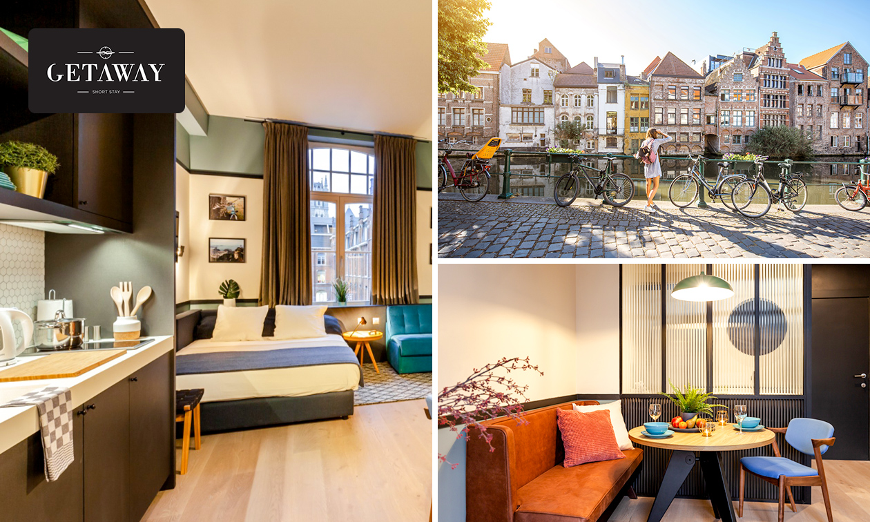 1 of 2 overnachting(en) voor 2 personen + late check-out in hartje Gent